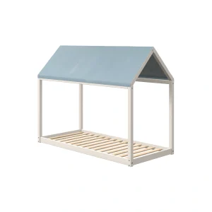COTTAGE系列 房屋落地單人床用屋頂-冰霜藍